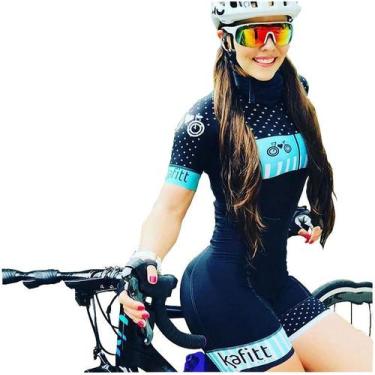 Imagem de Macaquinho Feminino Ciclismo Triathlon Gel Pedal Bike - Kafitt