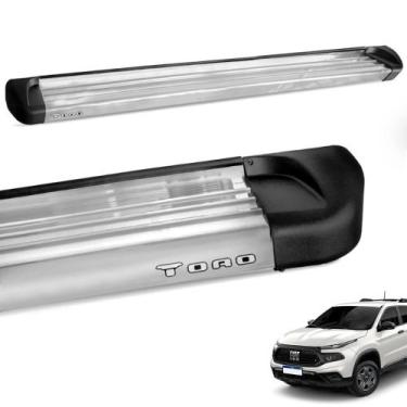 Imagem de Estribo Lateral Fiat Toro 2016 a 2021 Aluminio Polido Track