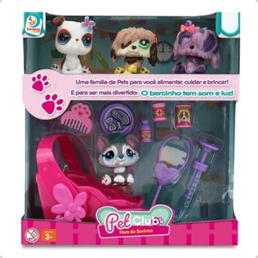 Imagem de Brinquedo Pet Club Hora Do Soninho Com Berço Musical Som e Luz - Cardo