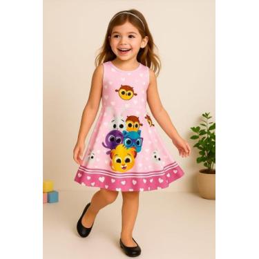 Imagem de Vestido Bolofofos Rosa infantil ou adulto - Andara Moda Pais e Filhos,