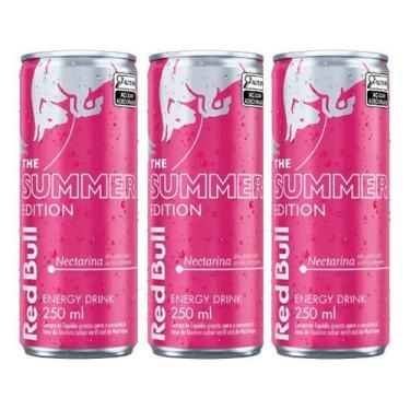 Imagem de Kit C/3 Energetico Red Bull Nectarina 250ml