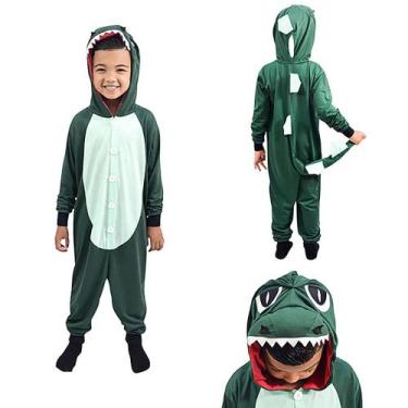 Imagem de Macacão Kigurumi Infantil Zonacriativa Pijama Dinossauro, 08