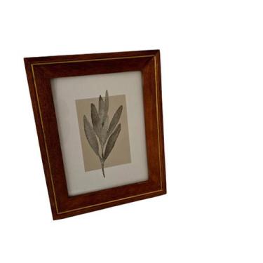 Imagem de Porta retrato madeira nobre- fio dourado - MART, 15 x 20cm