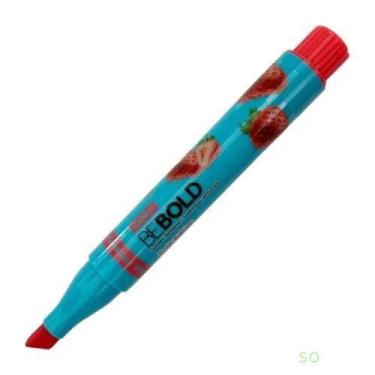 Imagem de Marca Texto Com Aroma De Frutas Be Bold Newpen Vermelho (morango)