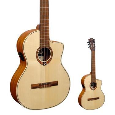 Imagem de Violão Elétrico Clássico Nylon Tampo Maciço Occitania OC88CE - Lag