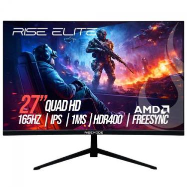 Imagem de Monitor Gamer Rise Mode Elite, 27 Pol, Quad HD, IPS, 165Hz, 1ms, 99% s
