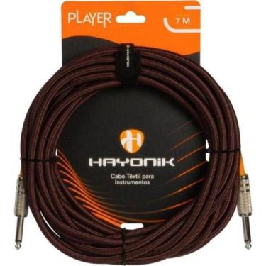 Imagem de Cabo Para Instrumentos Player P10 Textil 7m Marrom Hayonik