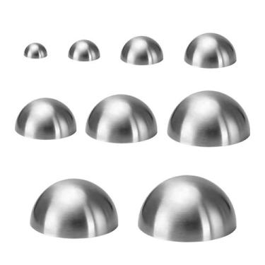 Imagem de Moldes para cerâmica Stufool em aço inoxidável, 9 tamanhos, meia esfer