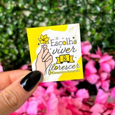 Imagem de Mini Cartão com Frase Motivacional Setembro Amarelo-100 und - BEART PE