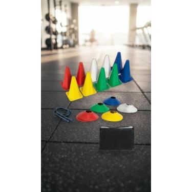 Imagem de Kit Treino Agilidade Escada 4,5m Cones e Pratos - Congratulations Stor