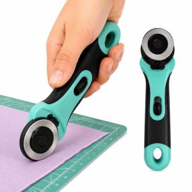 Imagem de Cortador Circular 45mm Manual com Trava para Tecido Patchwork Scrapboo