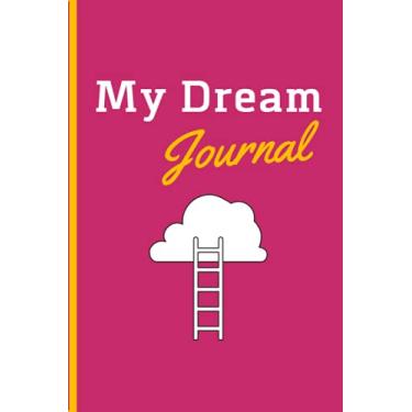 Imagem de Dream Cloud Ladder Notebook / Journal: Cheap - Pink Cover - Notebook/Journal –120 pages - 6” x 9” Journal Perfect for recording dreams everyday