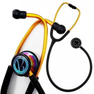 Imagem de Estetoscópio Adulto e Pediátrico Inox Duplo ES1523 Eternity Black Rainbow BIC