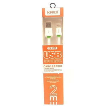 Imagem de Cabo Usb Android Carregamento Dados Kaidi Tipo C 2M Kd-327C