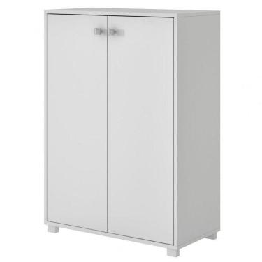 Imagem de Armário Para Lavanderia 2 Portas 2 Prateleiras Bs 104 Branco