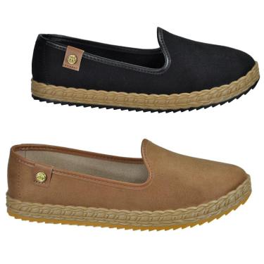 Imagem de Sapatilha Moleca Camurça Slip Preto Ou Caramelo 5696304