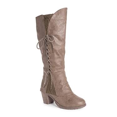 Imagem de MUK LUKS Botas femininas Lukees Lacy Leo Fashion, Cinzento-acastan, 6
