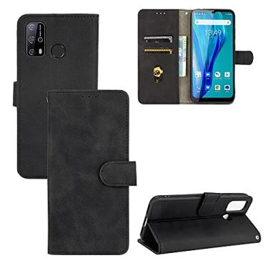 Imagem de HONGYAN Capa de telefone Para OUKitel C23 Pro Sólida Cor Sinta Sinta Magnética Fivela Horizontal Flip Bezerro Textura PU Caixa de couro PU com suporte e carteira de cartão Capa protetora