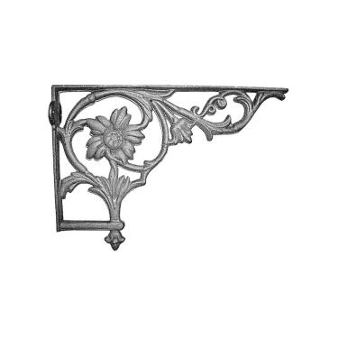 Imagem de Cantoneira Mão Francesa Hera Em Ferro Fundido N09 53X32Cm