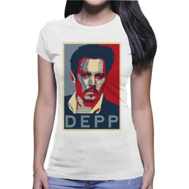 Imagem de Camiseta Johnny Depp Wonka Jack Sparrow Chapeleiro 3051 - Vetor Camisa