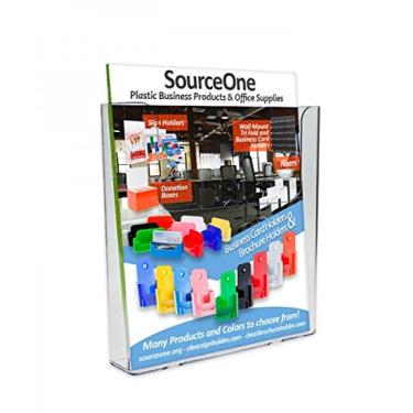 Imagem de SourceOne LLC Suporte grande para brochura de parede 22 x 28 cm suporte para revistas