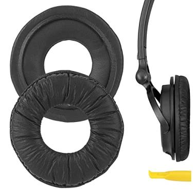 Imagem de Geekria Almofadas auriculares de substituição QuickFit para fones de ouvido Sony MDR-V150 V200 V250 V300 V400 ZX100 ZX110 ZX110NC ZX220BT ZX300 ZX310 ZX330BT, almofada de fone de ouvido (preto)