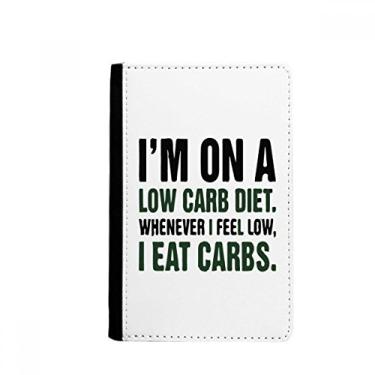 Imagem de Porta-passaporte preto e verde inglês Lose Weight Quote Notecase Burse capa carteira porta-cartão, Multicolor
