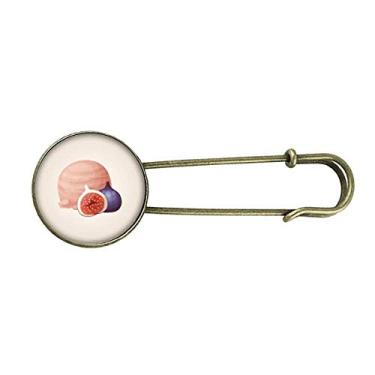 Imagem de Romã rosa bola de sorvete retrô broche de metal clipe joias