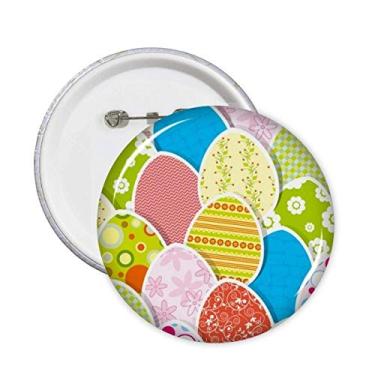 Imagem de Broche colorido bonito para decoração de ovos da cultura do festival de Páscoa, 5 peças