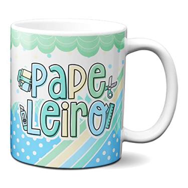 Imagem de Caneca Papeleiro Presente Material Escolar Papelaria (Branca)