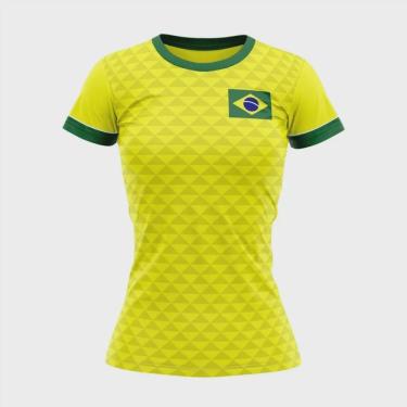 Imagem de Camiseta Braziline Brasil Feminina - Jatobá