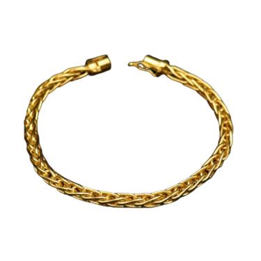 Imagem de Pulseira 6mm Palmeirinha moeda antiga nao enferruja