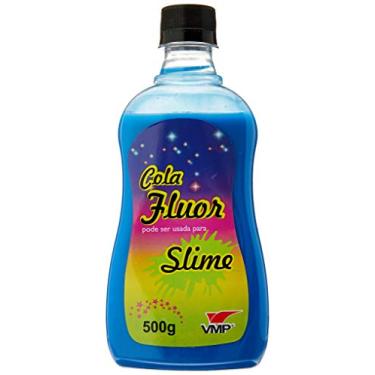 Imagem de Cola Color Fluor 500G Cor Unica Caixa C/6 Azul