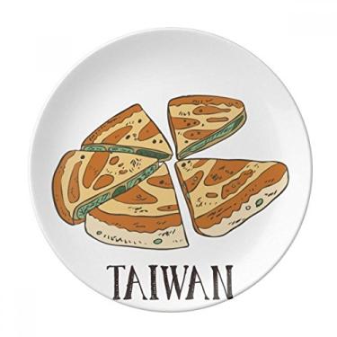 Imagem de Comida Pizza Taiwan Prato de viagem Decorativo Porcelana Salver Prato de jantar