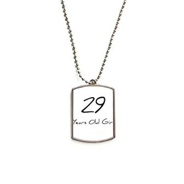 Imagem de Colar para animais de estimação com pingente de corrente de aço inoxidável para meninas de 29 anos