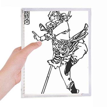 Imagem de Caderno de desenho de peregrinação chinesa chinesa de folhas soltas diário recarregável papelaria