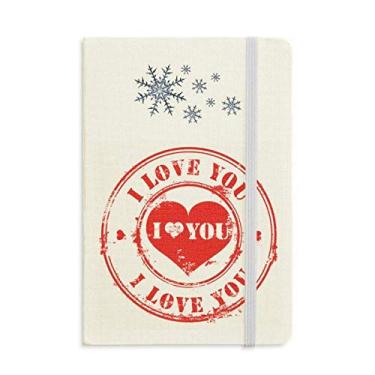 Imagem de Caderno para o dia dos namorados vermelho Love You da Postmark para o inverno