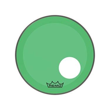 Imagem de Pele para Bumbo de 18 Polegadas Powerstroke 3 Com Molde de Furo Colortone Transparente Verde P3-1318-CT-GN