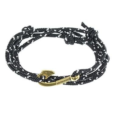 Imagem de West Coast Paracord — Pulseiras femininas ajustáveis com âncora náutica e anzol – Feito de corda de nylon