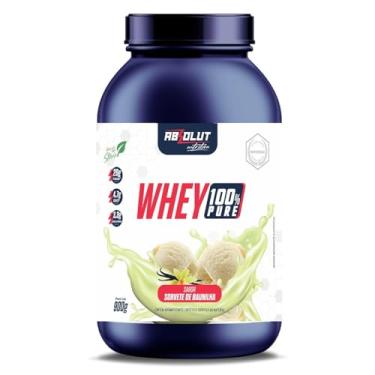 Imagem de Whey Protein Concentrado 100% Pure (900g) - Adoçado Com Stevia - Matéria Prima Importada - Contém BCAA e Glutamina - Sorvete de Baunilha - ‎Absolut Nutrition
