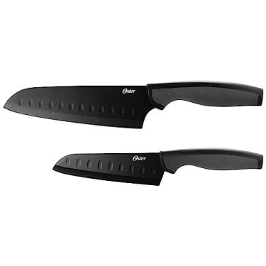Imagem de OSTER JOGO DE FACAS SANTOKU 2 PEÇAS EM AÇO INOXIDÁVEL COM REVESTIMENTO ANTIADERENTE SLICE CRAFT