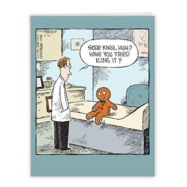 Imagem de NW-HUMOR2-GET-WELL, Sore Gingerbread Man Get Well Card J2609GWG