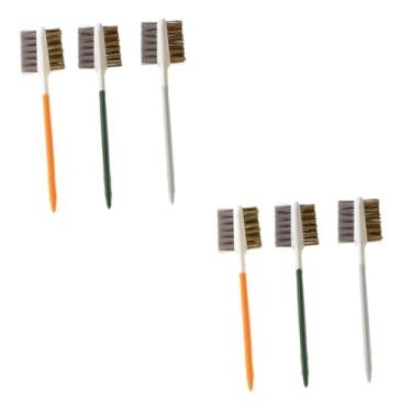 Imagem de ULTECHNOVO Escova De Arame Com Cabo De 6 Peças Limpeza Doméstica Soldagem Escova De Limpeza Raspador De Fogão Ferramentas De Cozinha Limpador De Fogão A Gás Escova De Limpeza