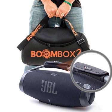 Imagem de Kit Case Bolsa Bag Para Boombox 3 + Protetor de Alça e Ombro