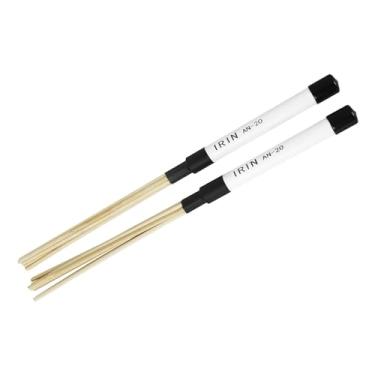Imagem de oshhni Baquetas criam som leve, presentes para adultos, baquetas profissionais silenciosas, escovas de 42cm de comprimento para banda de rock, pequeno local, branco