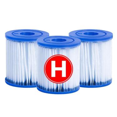 Imagem de Refil Filtro P/ Bomba Filtrante 1250 Lh Modelo H 3 Unidades- Intex
