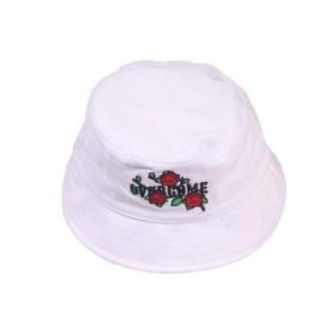 Imagem de Bucket Overcome "Iron Roses" Branco-Unissex