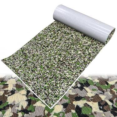 Imagem de Revestimento de barco camuflado de espuma para barco, deque autoadesivos para barcos tapetes antiderrapantes náuticos 240 x 41 cm Deck de espuma marinha para iate pesca barco caiaque deck Cooler Tops Pontão Cooler Tops Carrinho de golfe RV Pisos e mais