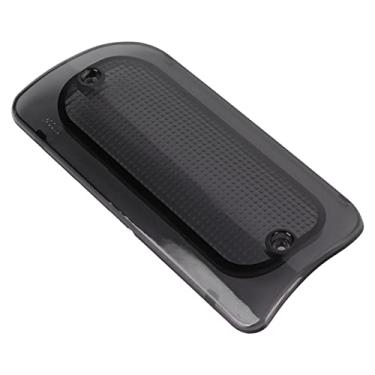 Imagem de Carcaça da luz de parada traseira boa reflexão plástico ABS 3ª lente de luz de freio resistente 16520296 resistente ao desbotamento substituição para carro para Chevy S10 1994-2004 (preto)