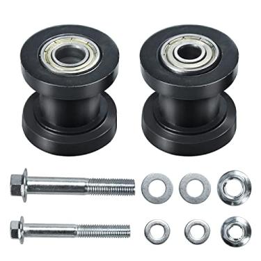 Imagem de HOLATO 8 mm 0,3" 10 mm 0,3" Guia de roda tensor de rolo de corrente para Baja DB30 Doodlebug Dirt Bug Mini Bike 110cc 125cc 140cc 150cc SSR XR125 CRF50 KLX110 Dirt Pit Trail Bike ATV Quad Motocicleta Preto